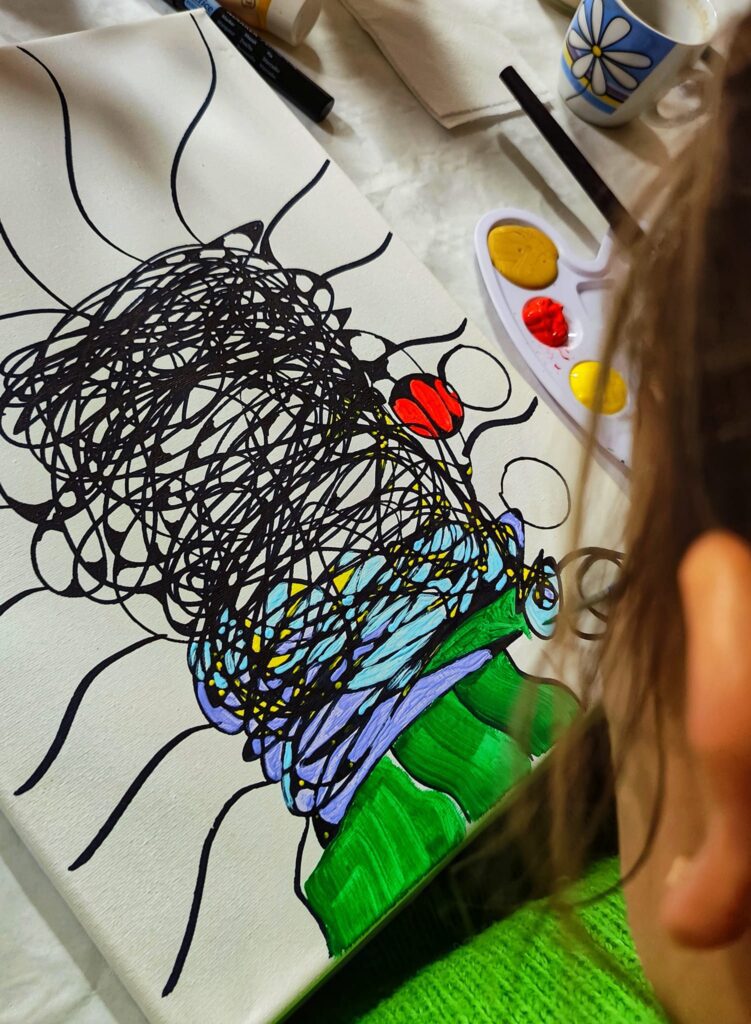 Praca stworzone na kursie neurografiki w Warsztatowni Toruń