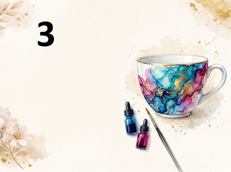 Szablon vouchera na warsztaty – wpisz dedykację i zaproś bliskich do twórczej zabawy z tuszami alkoholowymi i ceramiką